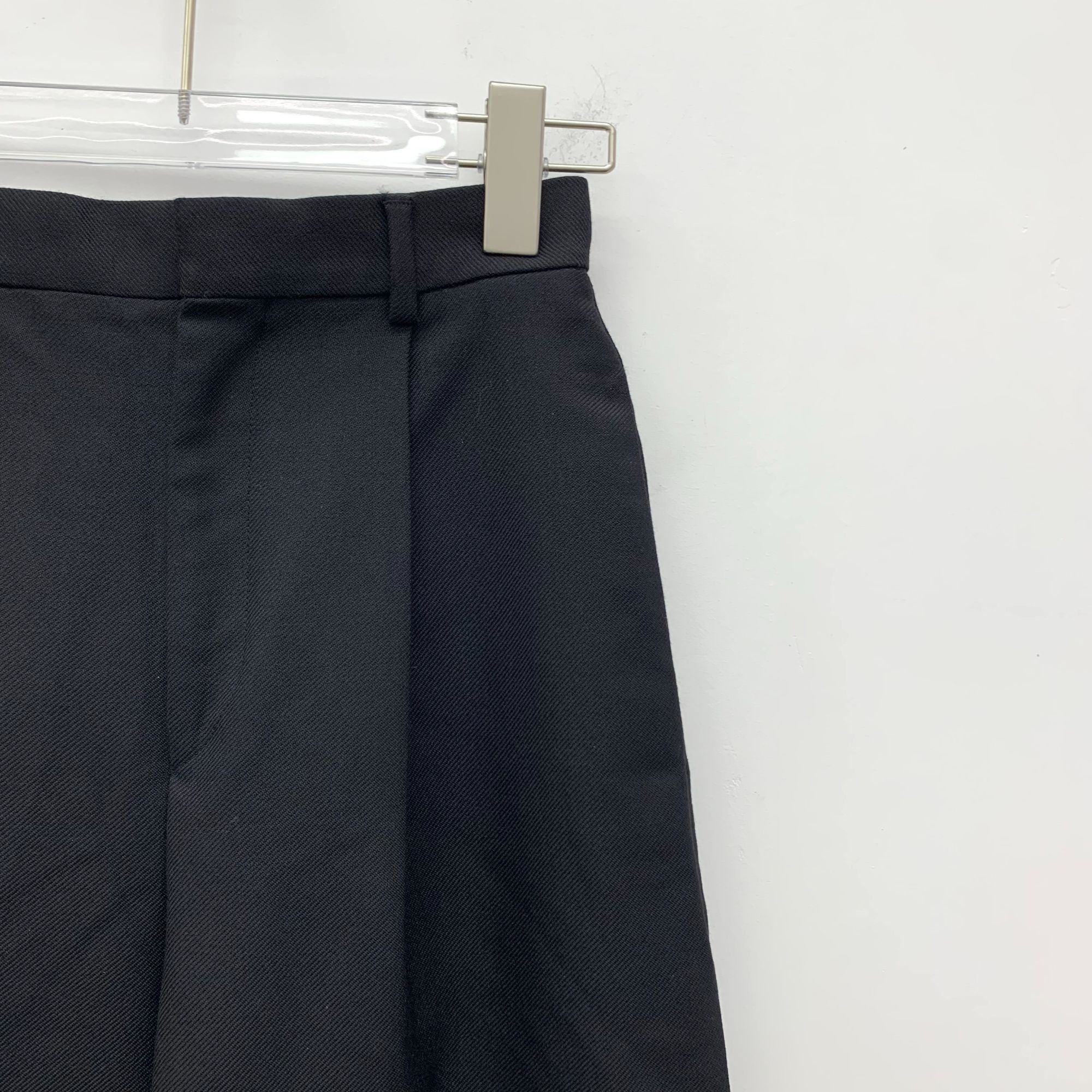 Celine Celine Black Wide-Leg Trousers Casual Style XXS 34 Grade A N Size 25" / US 0 / IT 36 - 6 Thumbnail