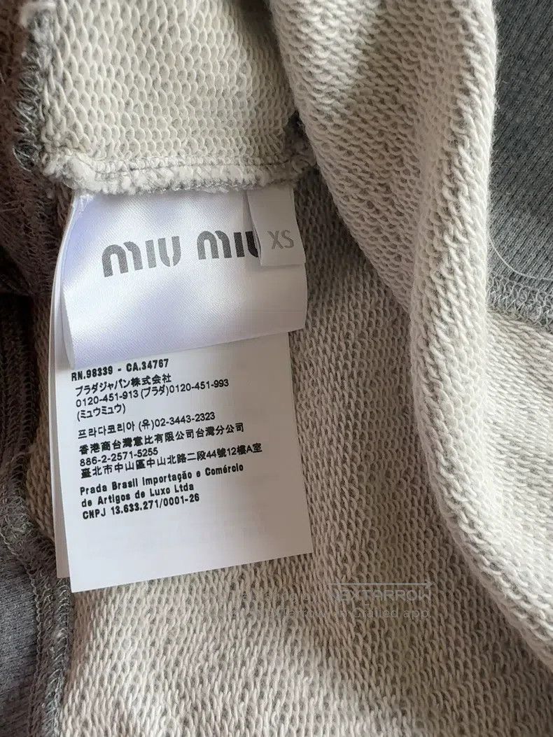 Miu Miu Miu Miu Size XS Grey blouse Size XS / US 0-2 / IT 36-38 - 3 Thumbnail