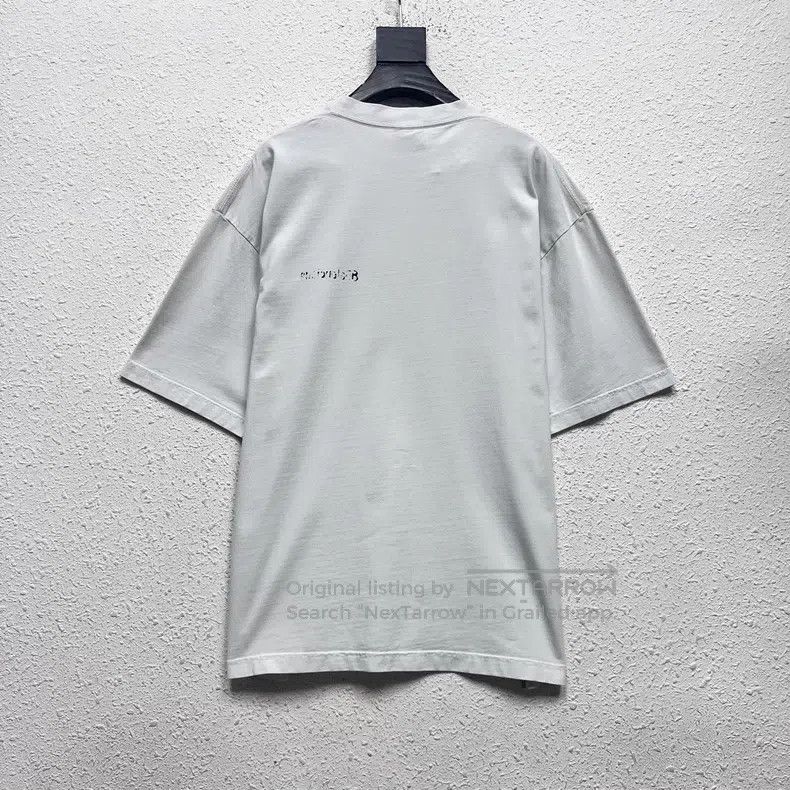 Balenciaga Balenciaga Doodle Letter Logo Printed Short Sleeve T-Shirt Size US M / EU 48-50 / 2 - 1 Thumbnail