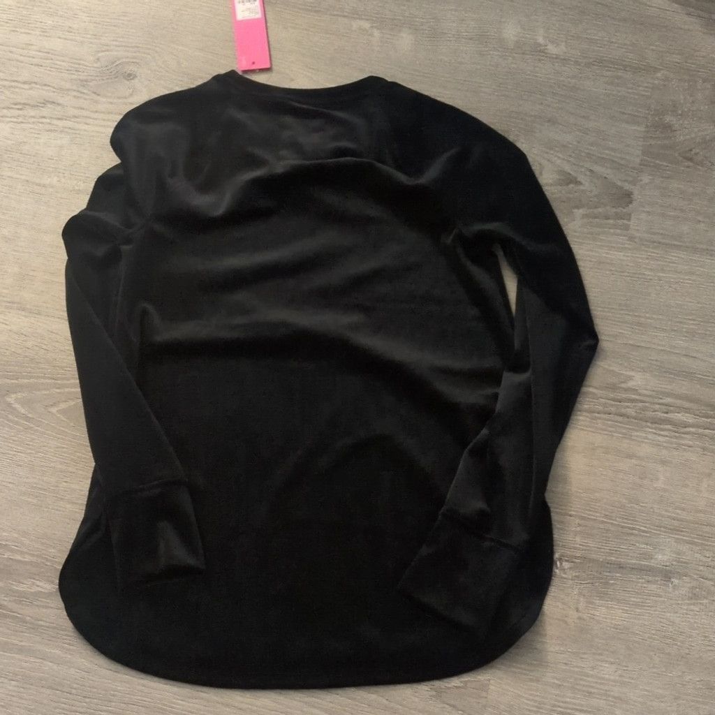 Lilly Pulitzer Lilly Pulitzer luxletic velour black pullover top size XS Size XS / US 0-2 / IT 36-38 - 7 Thumbnail