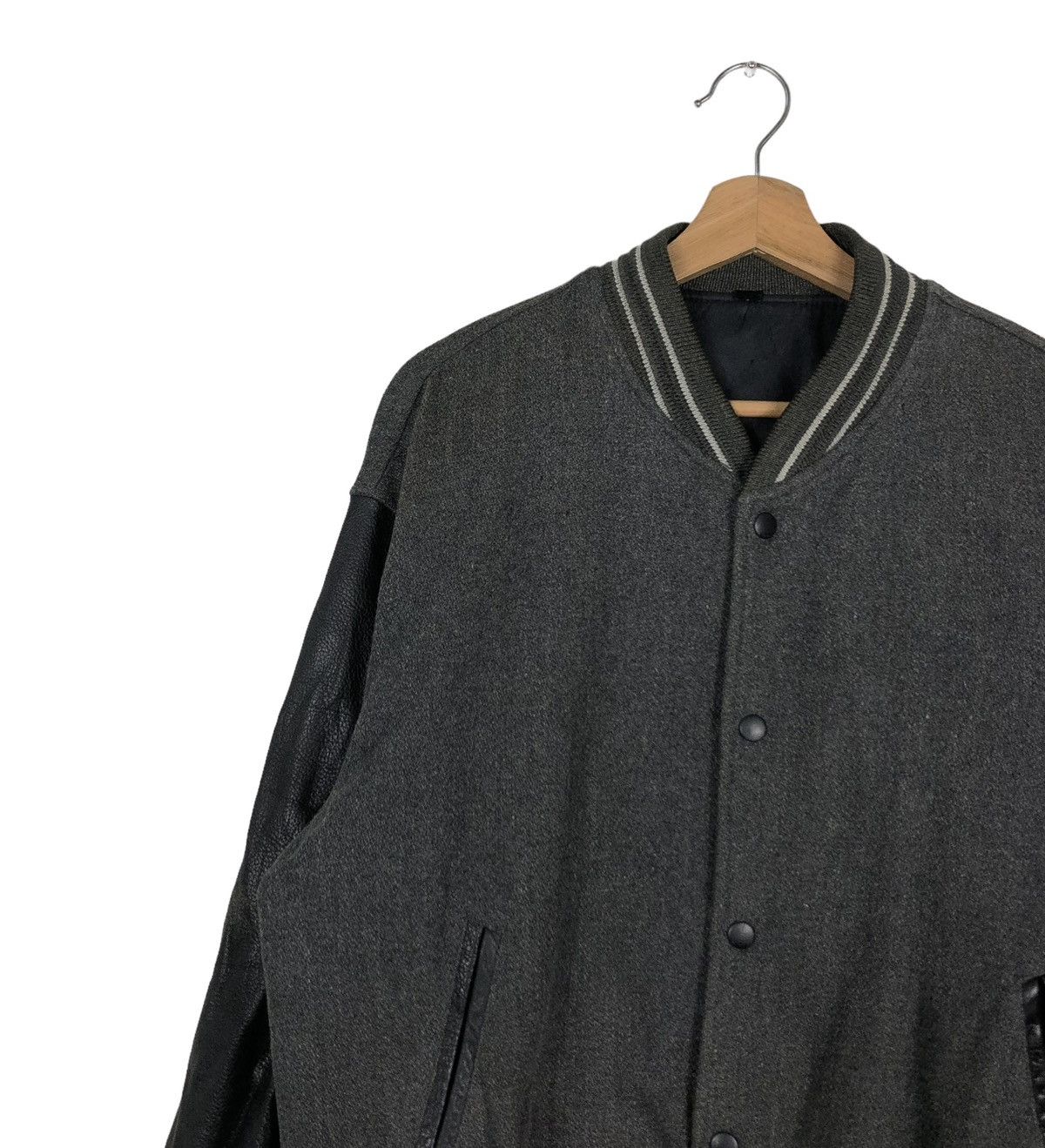 Japanese Brand 🔥VINTAGE LEATHER VARSITY BOMBER JACKET ISSEY MIYAKE Size US M / EU 48-50 / 2 - 7 Thumbnail
