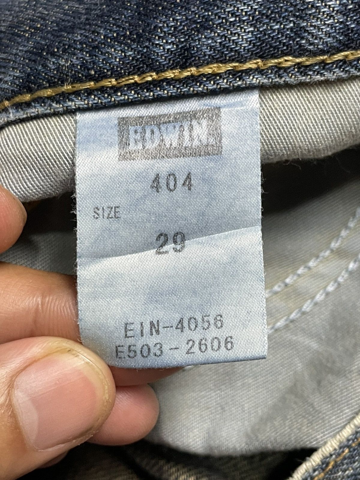 Edwin × Vintage Vintage EDWIN 404 Straight Cut Jeans (92) Size US 31 - 8 Thumbnail
