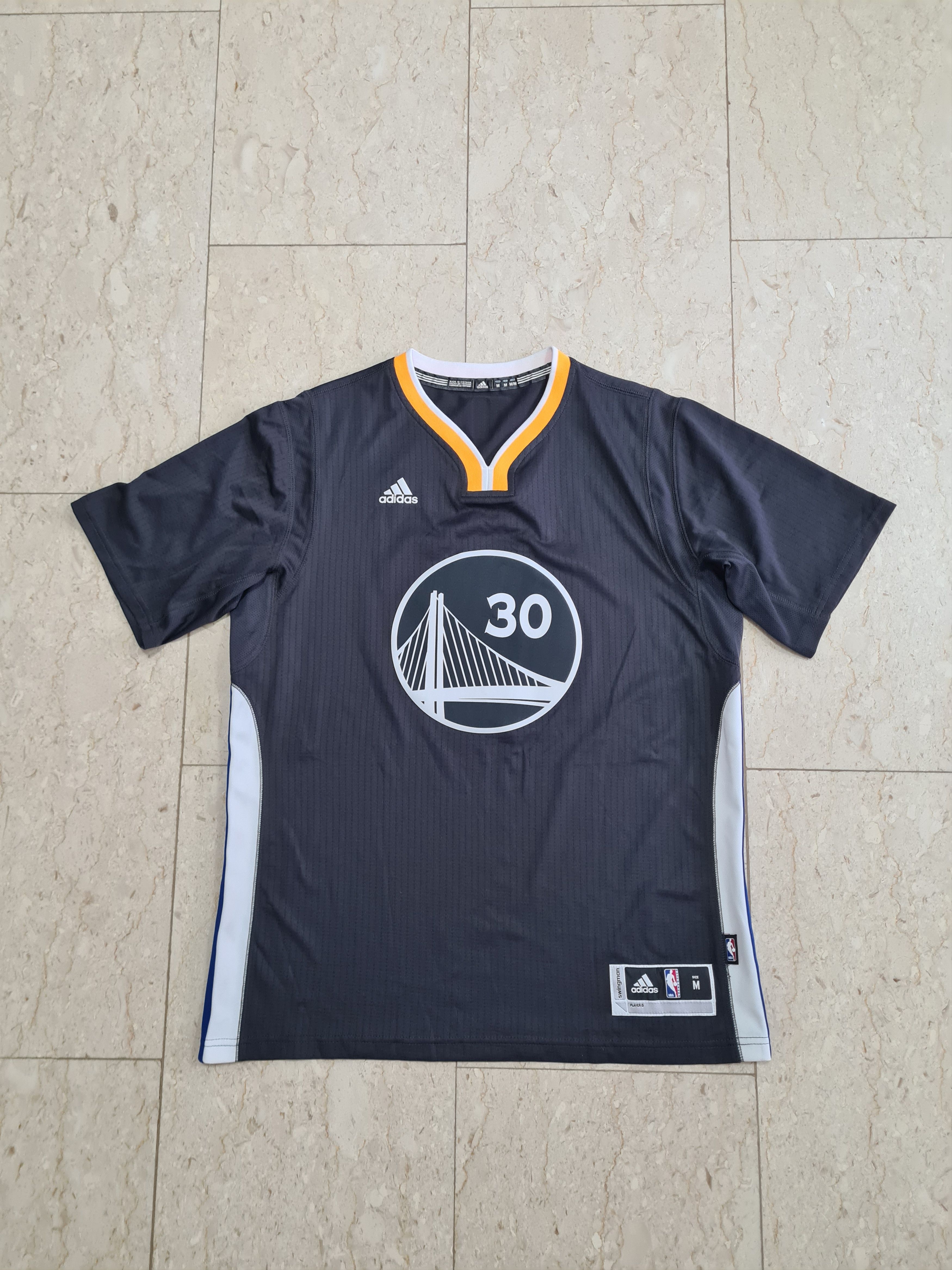 NBA Authentic Adidas Men's GSW Alternate Sleeved Swingman Jersey Size US M / EU 48-50 / 2 - 1 Thumbnail