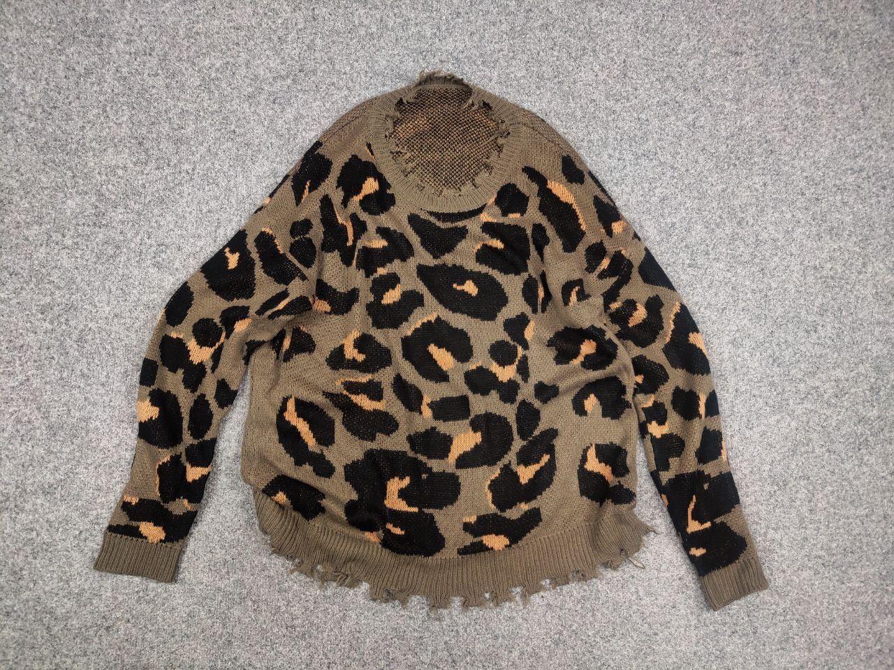 Japanese Brand Vtg Japan Leopard Hysteric Glamour Style Distressed Sweater Size US M / EU 48-50 / 2 - 9 Thumbnail