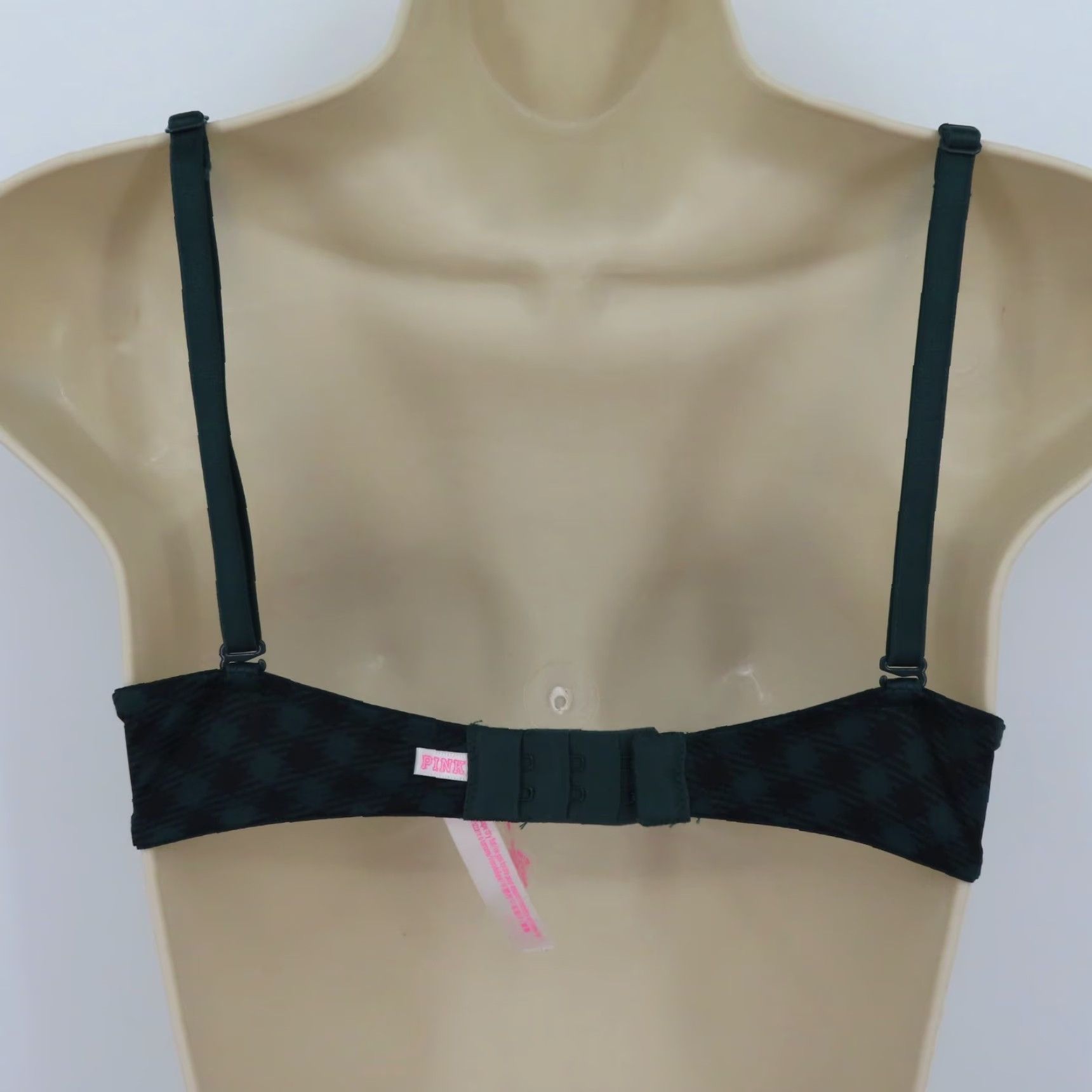 Vintage PINK Victoria's Secret Wear Everywhere Lightly Lined Bra 34A Green Plaid Tartan Underwire Push Up Women Size ONE SIZE - 5 Thumbnail