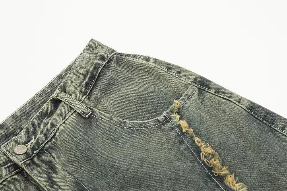 Japanese Brand × Jean Light Wash Multi-pocket Stacked Jeans Size US 30 / EU 46 - 7 Thumbnail