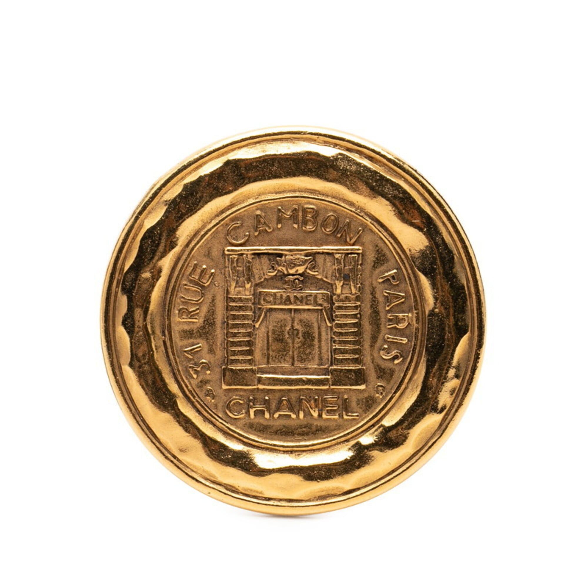 Chanel Chanel 31 RUE CAMBON Cambon Vintage Brooch Gold Plated Women's CHANEL Size ONE SIZE - 1 Thumbnail