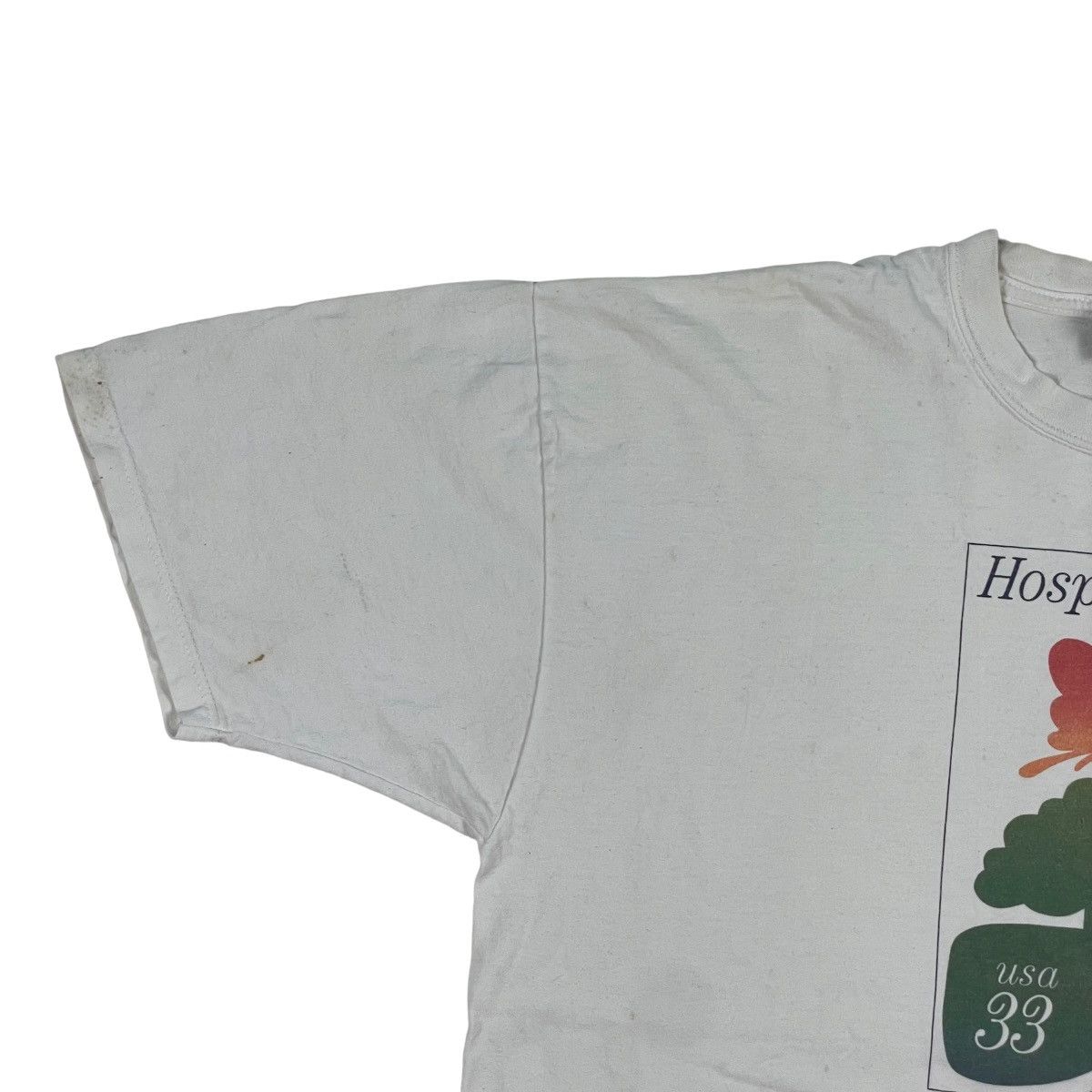 Vintage Vintage 1999 USPS Stamp Hospice Care Tee Size US L / EU 52-54 / 3 - 2 Thumbnail