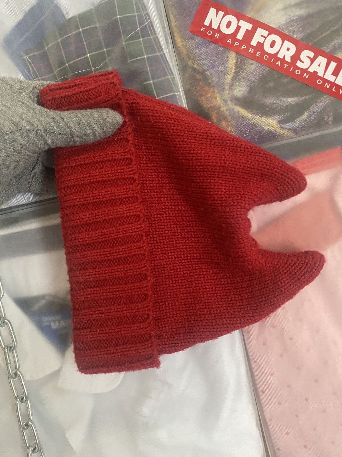 Japanese Brand Devil Horn Beanie Like Comme Des Garcons Beanie Size ONE SIZE - 2 Thumbnail
