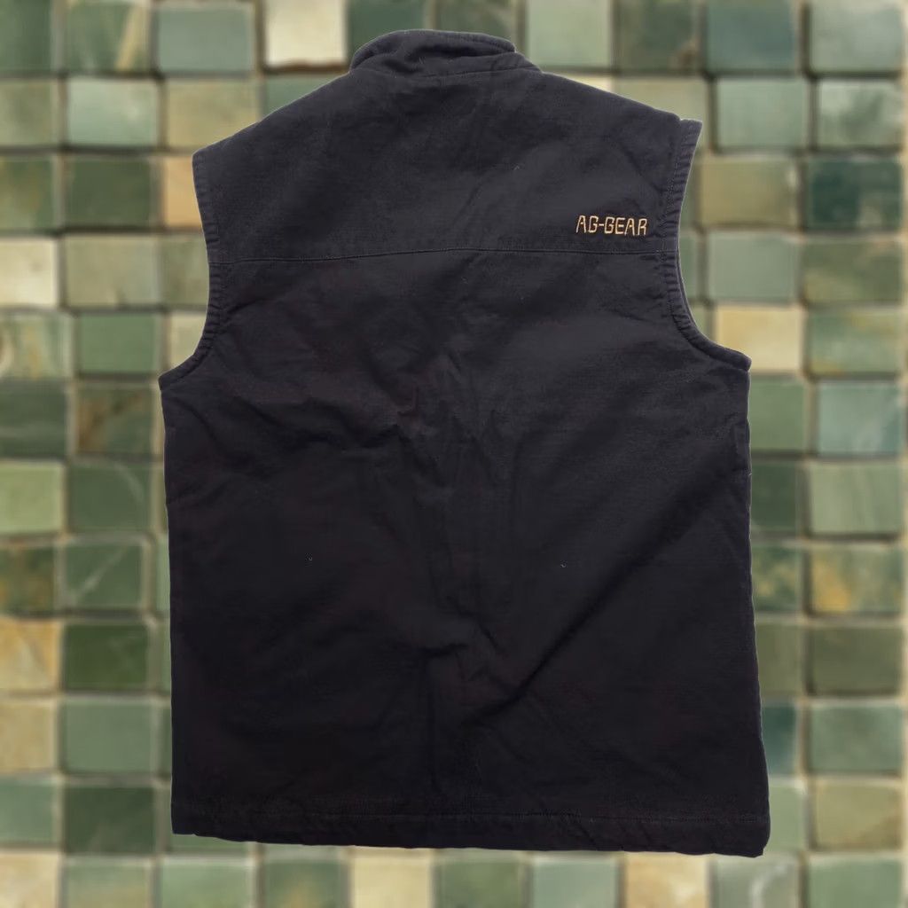 La Gear AG Gear Winston Vest Mens Small Black Full Zip Chore Farm Canvas Workwear Ranch Shirt Size US S / EU 44-46 / 1 - 1 Thumbnail