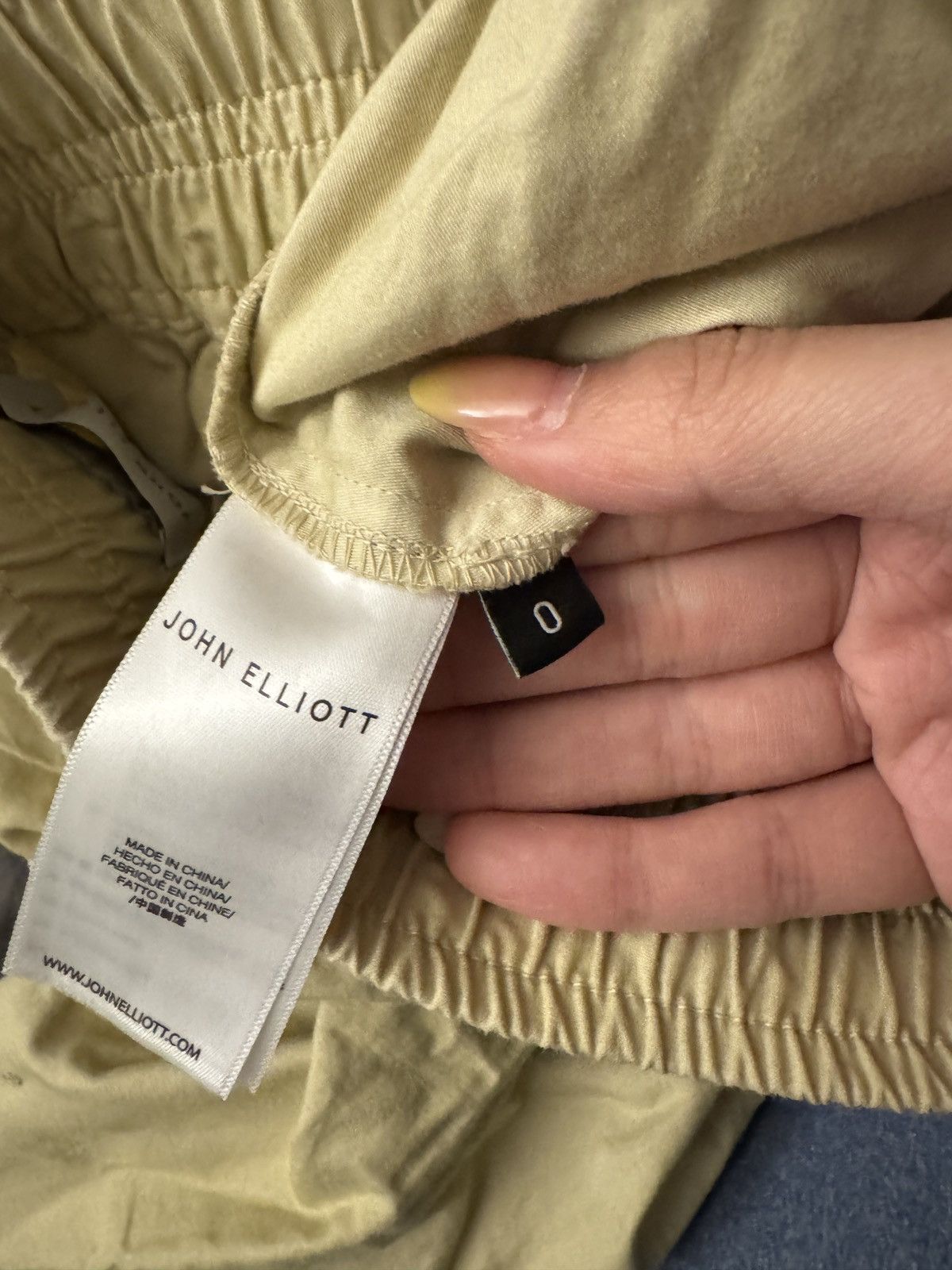 John Elliott Beige Sateen Cargo Pants Size US 28 / EU 44 - 6 Thumbnail