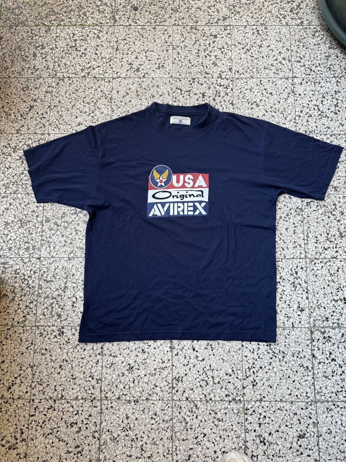 Avirex × Vintage Avirex Usa Vintage Logo t shirt Air Force Size US XL / EU 56 / 4 - 3 Thumbnail
