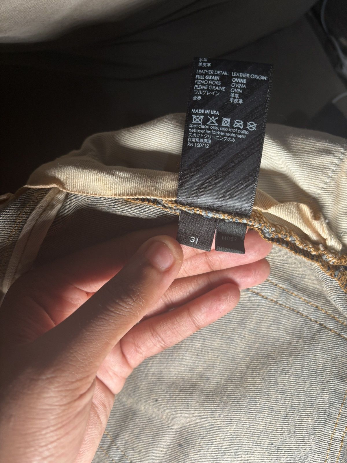 Amiri Mike Amiri Blue With Black Size US 31 - 9 Thumbnail