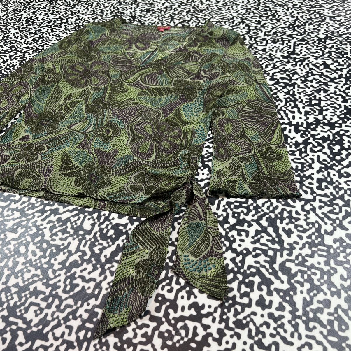 Japanese Brand Vintage Y2K Japanese Floral Mesh Longsleeve Retro 90s Style Size M / US 6-8 / IT 42-44 - 8 Thumbnail