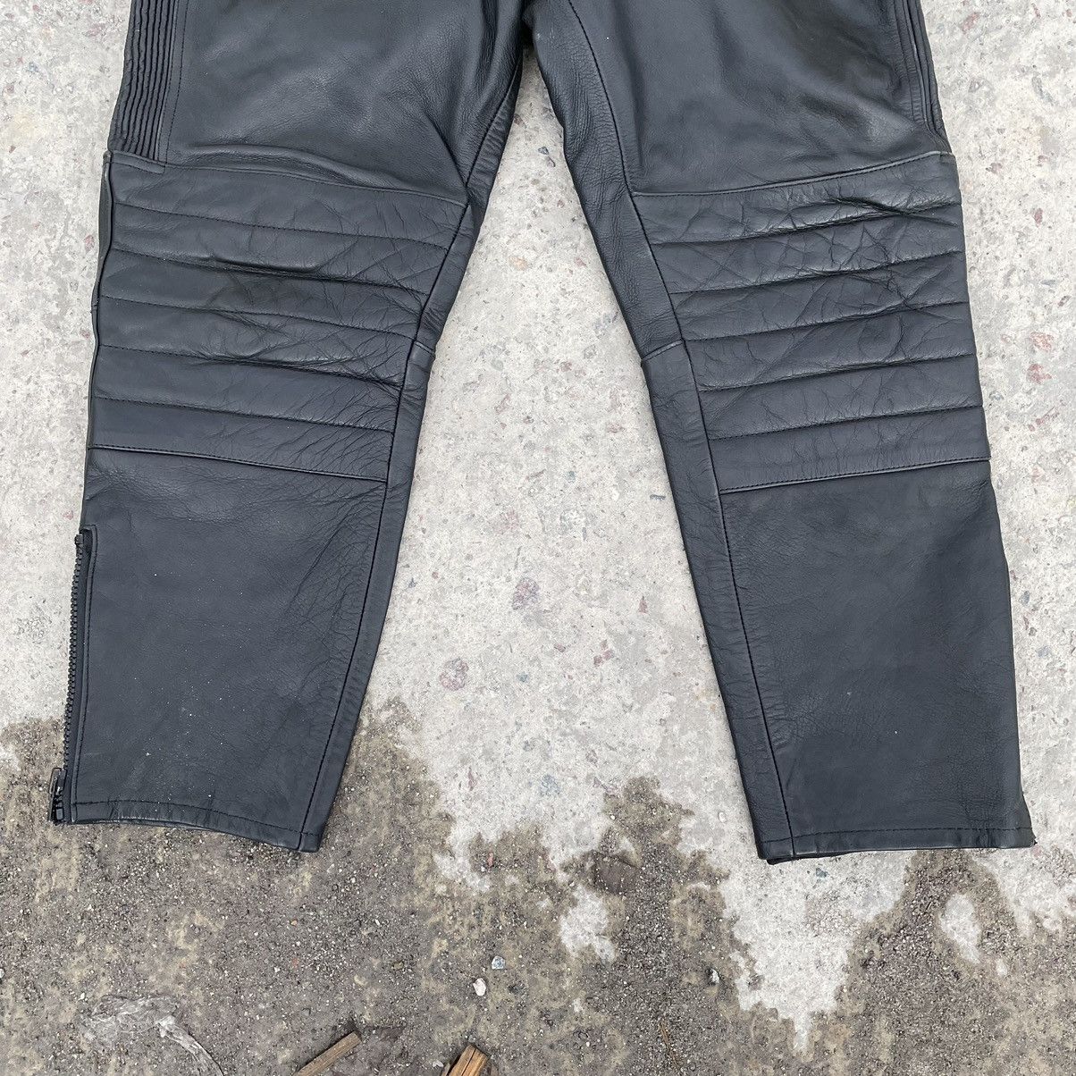 Vintage Vintage Moto Leather Pants 38 Size 90s Y2K USA Japanese Hype Size US 38 / EU 54 - 3 Thumbnail