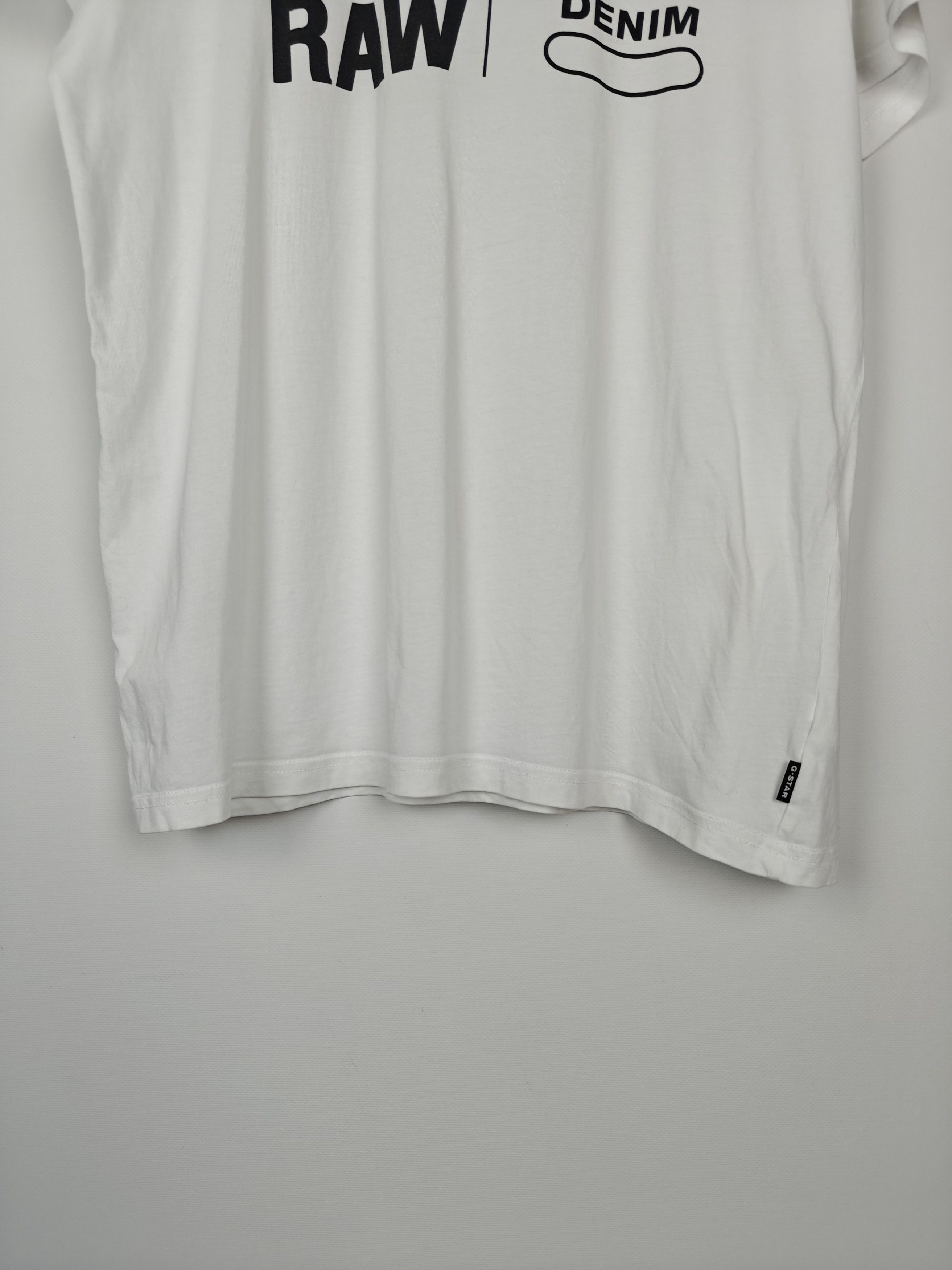G-Star G-Star Raw T-Shirt Center Logo Crewneck White Tee XL Size US XL / EU 56 / 4 - 3 Thumbnail
