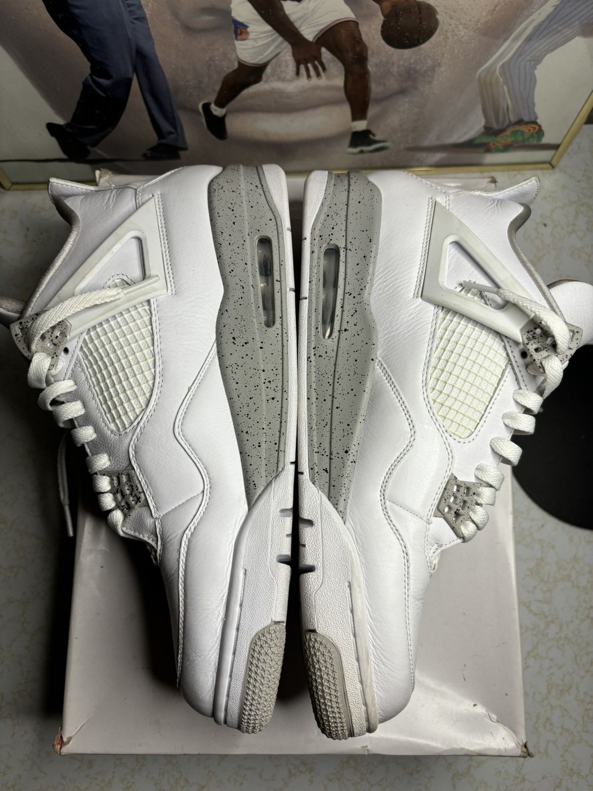 Jordan Brand Jordan Retro 4 ‘white oreo’ Size US 12 / EU 45 - 3 Thumbnail