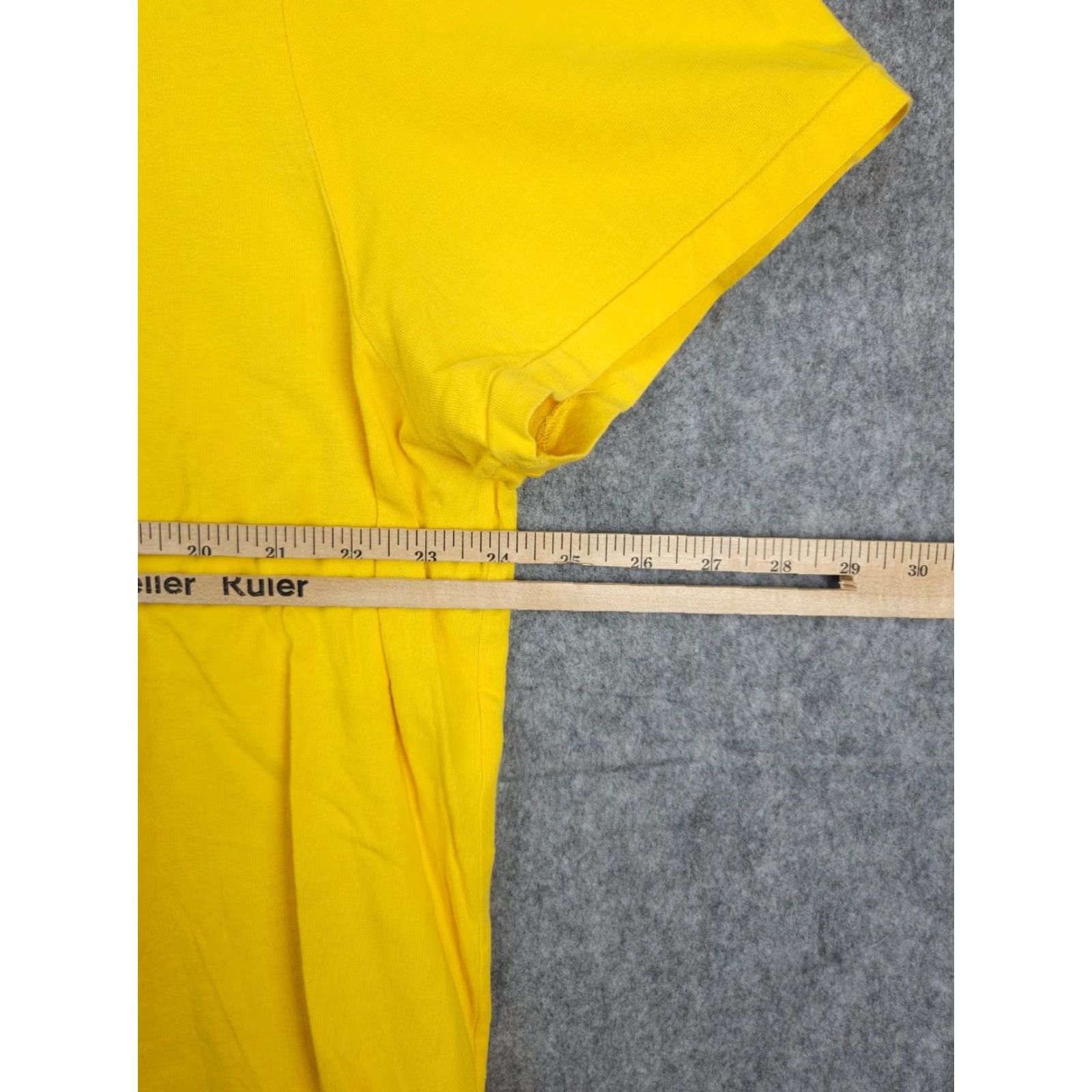 Vintage VINTAGE Polo Sport T-Shirt Mens 2XL Slim Yellow Spell Out 90s RALPH LAUREN Logo Shirt Men Size US XXL / EU 58 / 5 - 7 Thumbnail