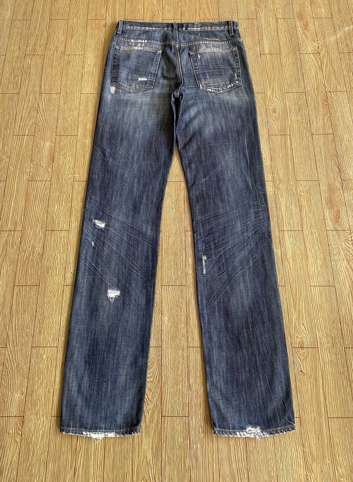 Just Cavalli Rare Design Vintage Brand Just Cavalli Ripped Jeans 2000s Size US 31 - 2 Thumbnail