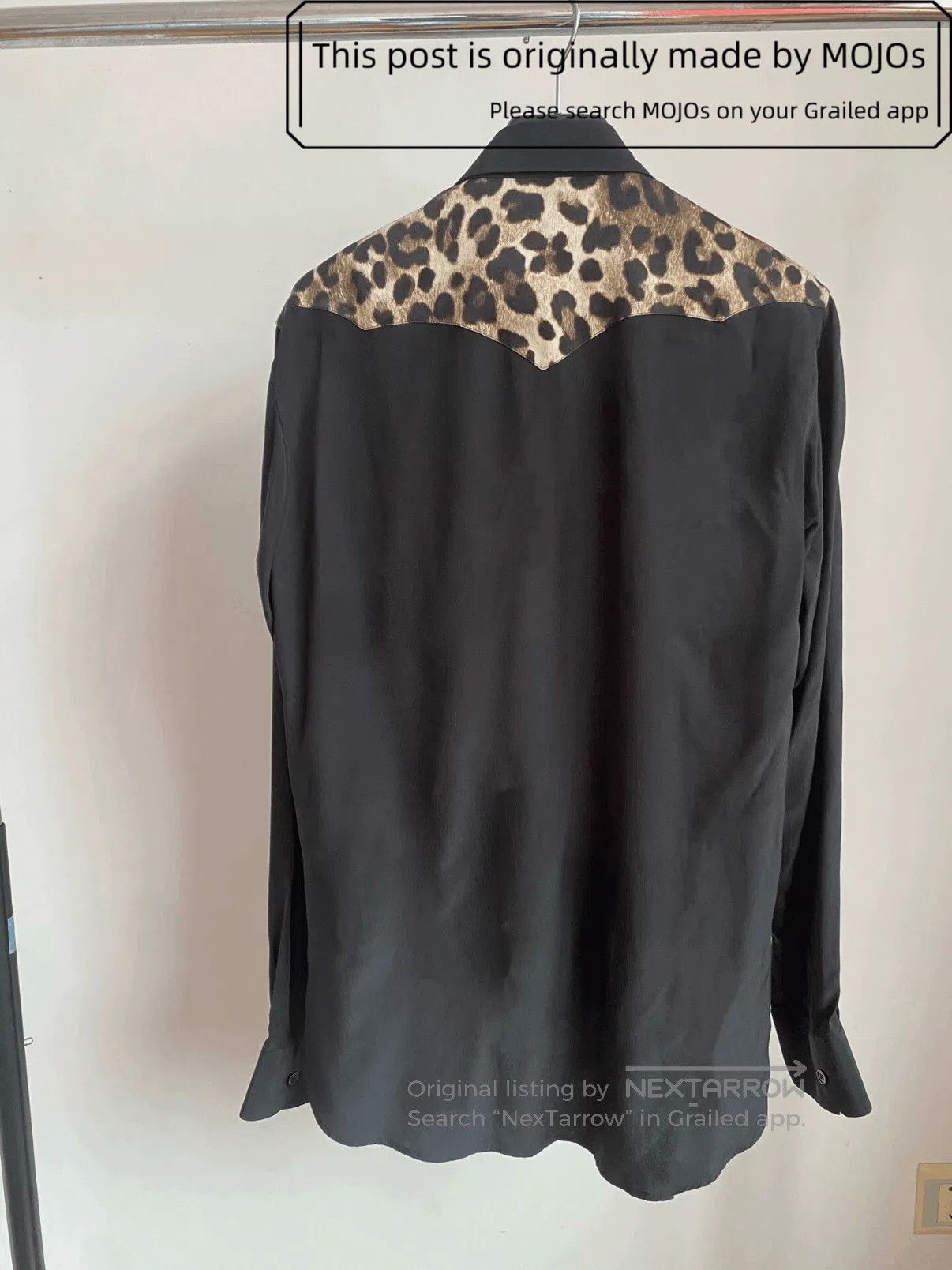 Saint Laurent Paris Sz 38 Saint Laurent Paris 14AW Leopard Patch Shirt mojos152 Size US M / EU 48-50 / 2 - 2 Thumbnail