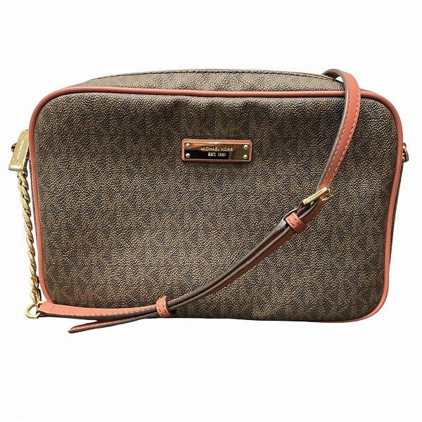 Michael Kors Michael Kors Michael Kors Jet Set Travel Coated Canvas Shoulder Bag Canvas Shoulder Bag 32S7GJSC7B821 Size ONE SIZE - 1 Thumbnail