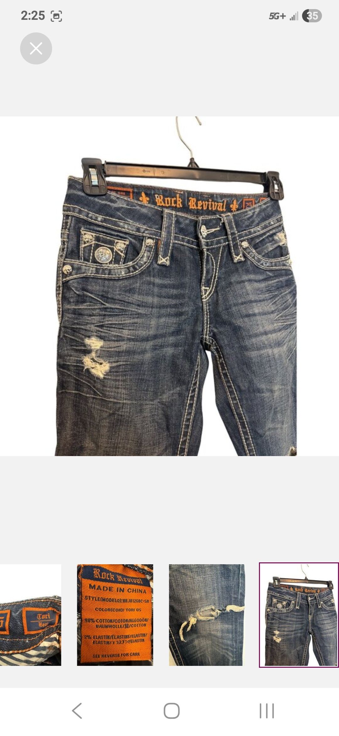 Rock Revival Tori Bootcut Size 25" / US 0 / IT 36 - 4 Thumbnail