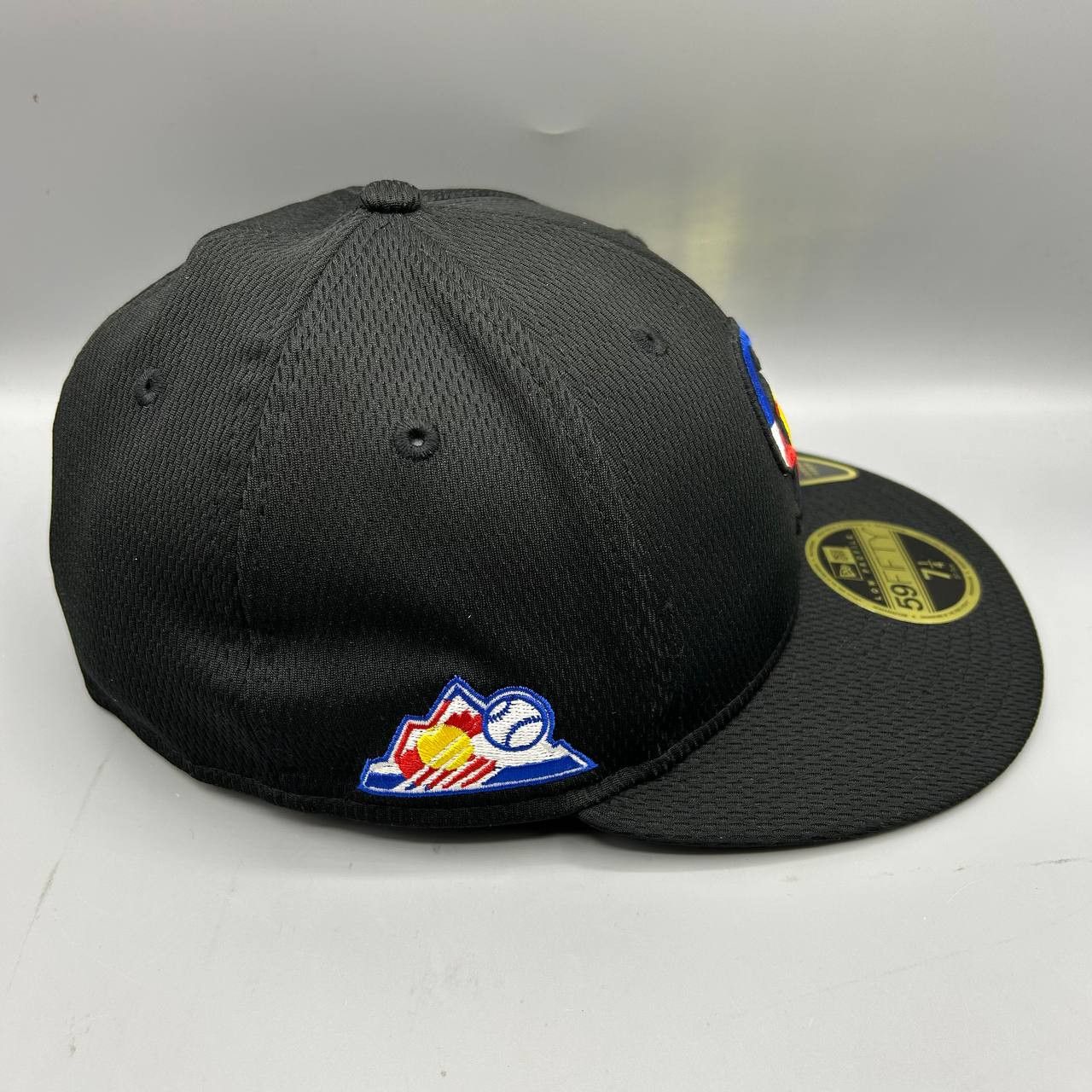 New Era Colorado Rockies Hat Men 7 1/4 Black MLB Fitted Cap New Size ONE SIZE - 8 Thumbnail