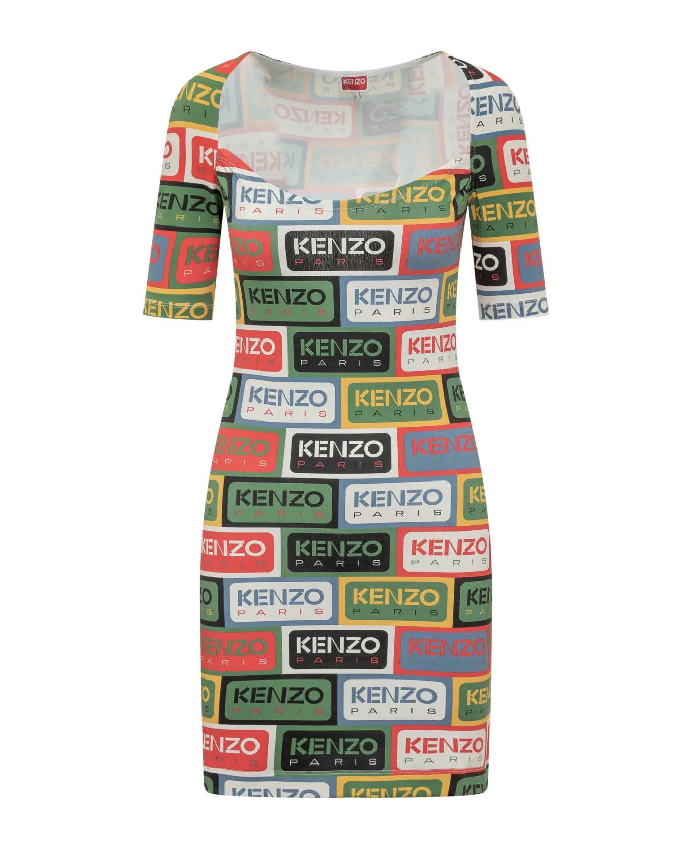 Kenzo o1y1025 Mini Dress in Multicolor Size M / US 6-8 / IT 42-44 - 1 Thumbnail