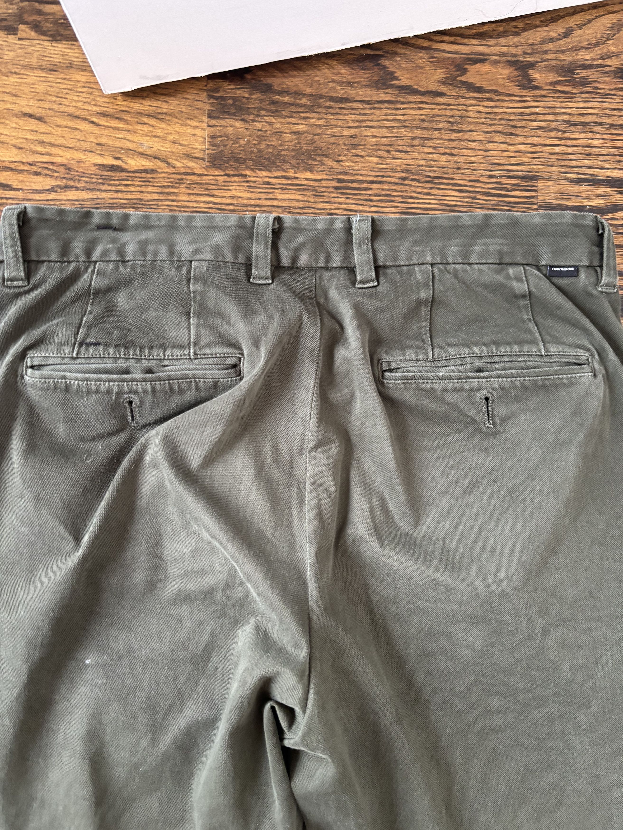 Frank And Oak Olive Frank and Oak Cuffed Slacks Size US 32 / EU 48 - 9 Thumbnail