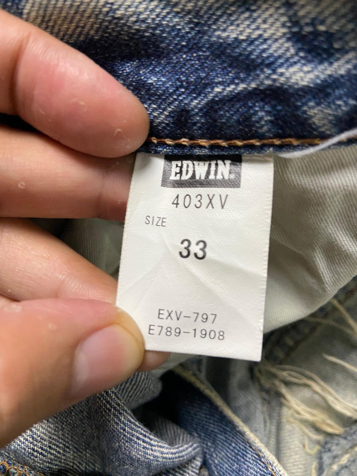 Edwin × Japanese Brand × Vintage EDWIN Exclusive Vintage VX Denim Jeans (133) Size US 35 - 5 Thumbnail