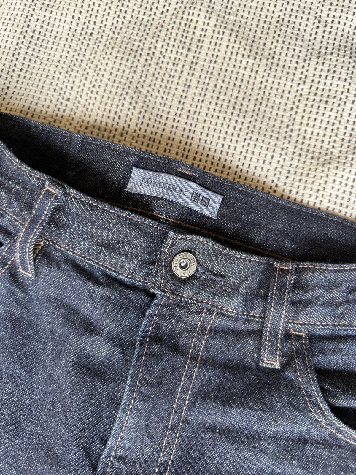 Japanese Brand 2025 Uniqlo x JW Anderson Raw denim Jeans Size US 34 / EU 50 - 6 Thumbnail