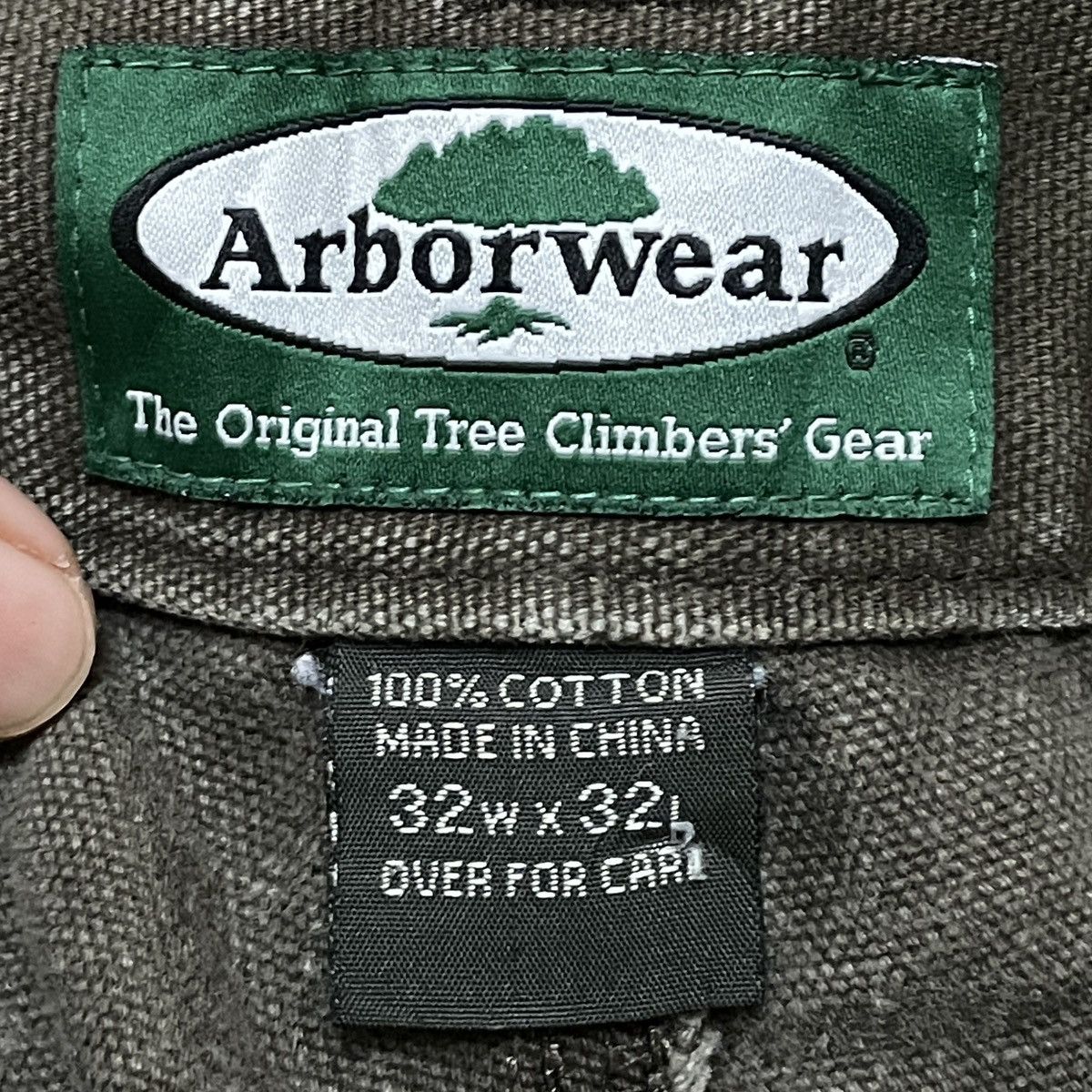 Vintage Rare Vintage Arborwear Double Knee Duck Canvas Pants 1990s Size US 32 / EU 48 - 9 Thumbnail