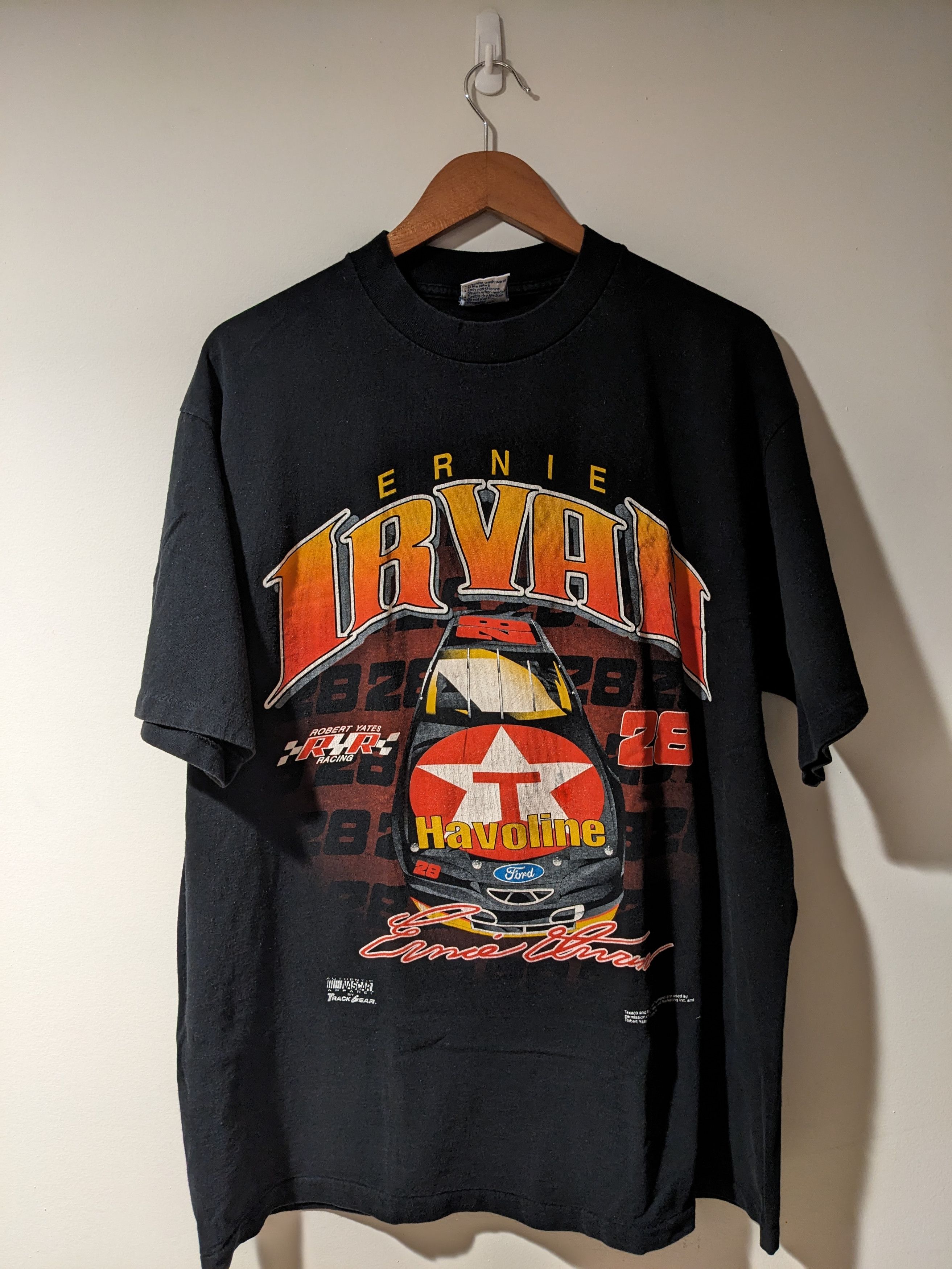 Vintage 90s Ernie Irvan Nascar Racing Speedway T-Shirt