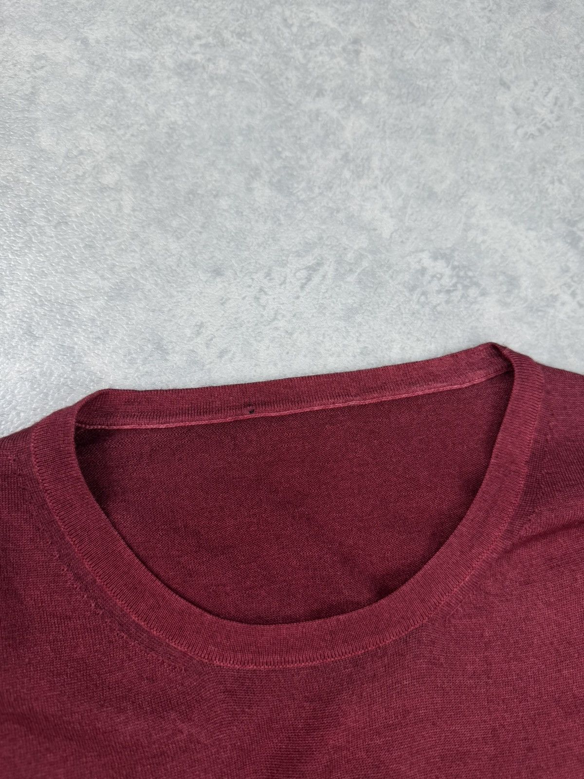Zanieri Zanieri Crew Neck Sweater XL 54 Wool Cashmere Burgundy Men’s Size US L / EU 52-54 / 3 - 5 Thumbnail
