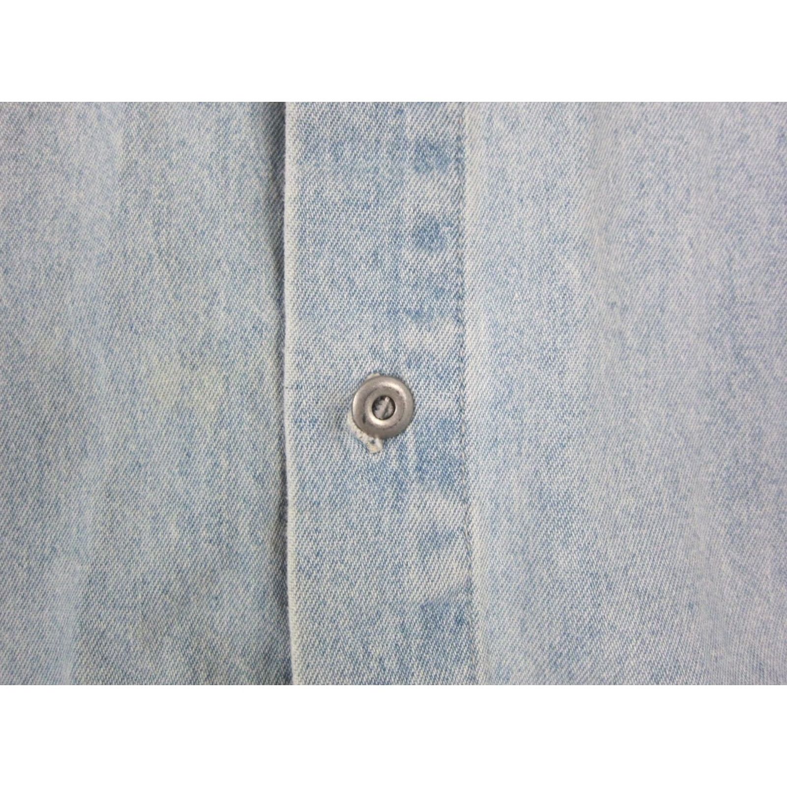 Denime VINTAGE Shirt Mens 2XL Blue Alcatraz Denim Federeal Penitentiary Size US XXL / EU 58 / 5 - 7 Thumbnail
