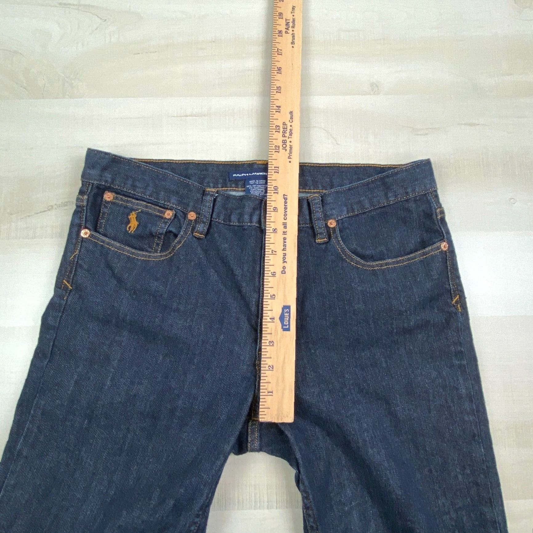 Polo Ralph Lauren Ralph Lauren Sport Women's Cropped Blue Denim Jeans 10 32x25 Mid Rise Stretch Size 32" / US 10 / IT 46 - 7 Thumbnail