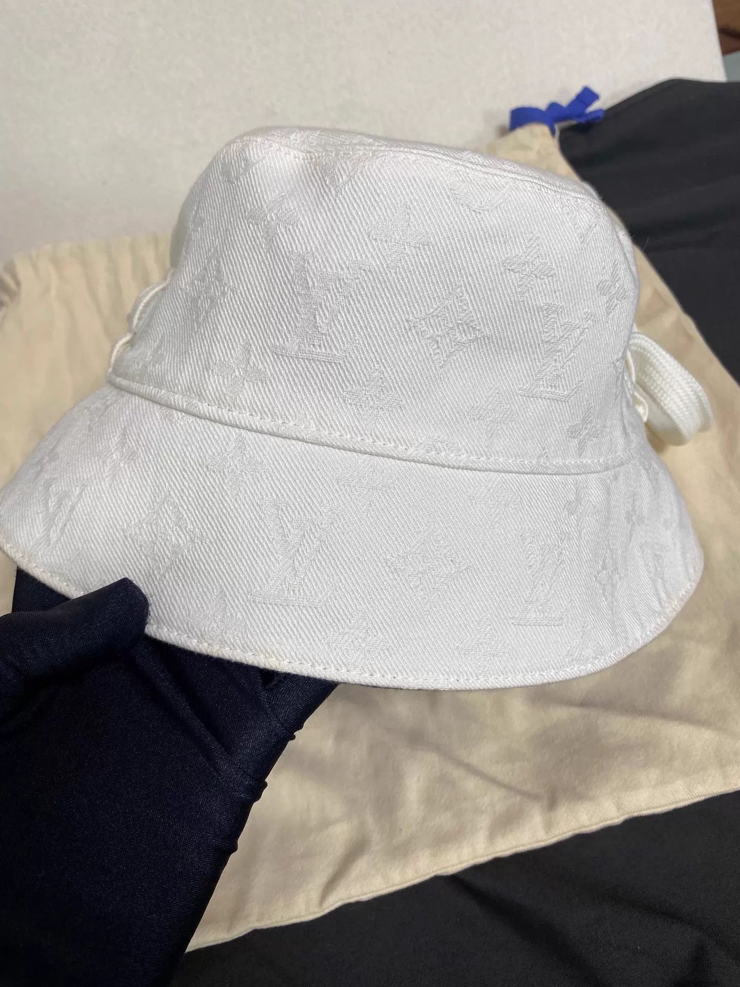 Louis Vuitton Double Monogram Bucket Hat 97 New Beads Det Dust Bag Size ONE SIZE - 8 Thumbnail