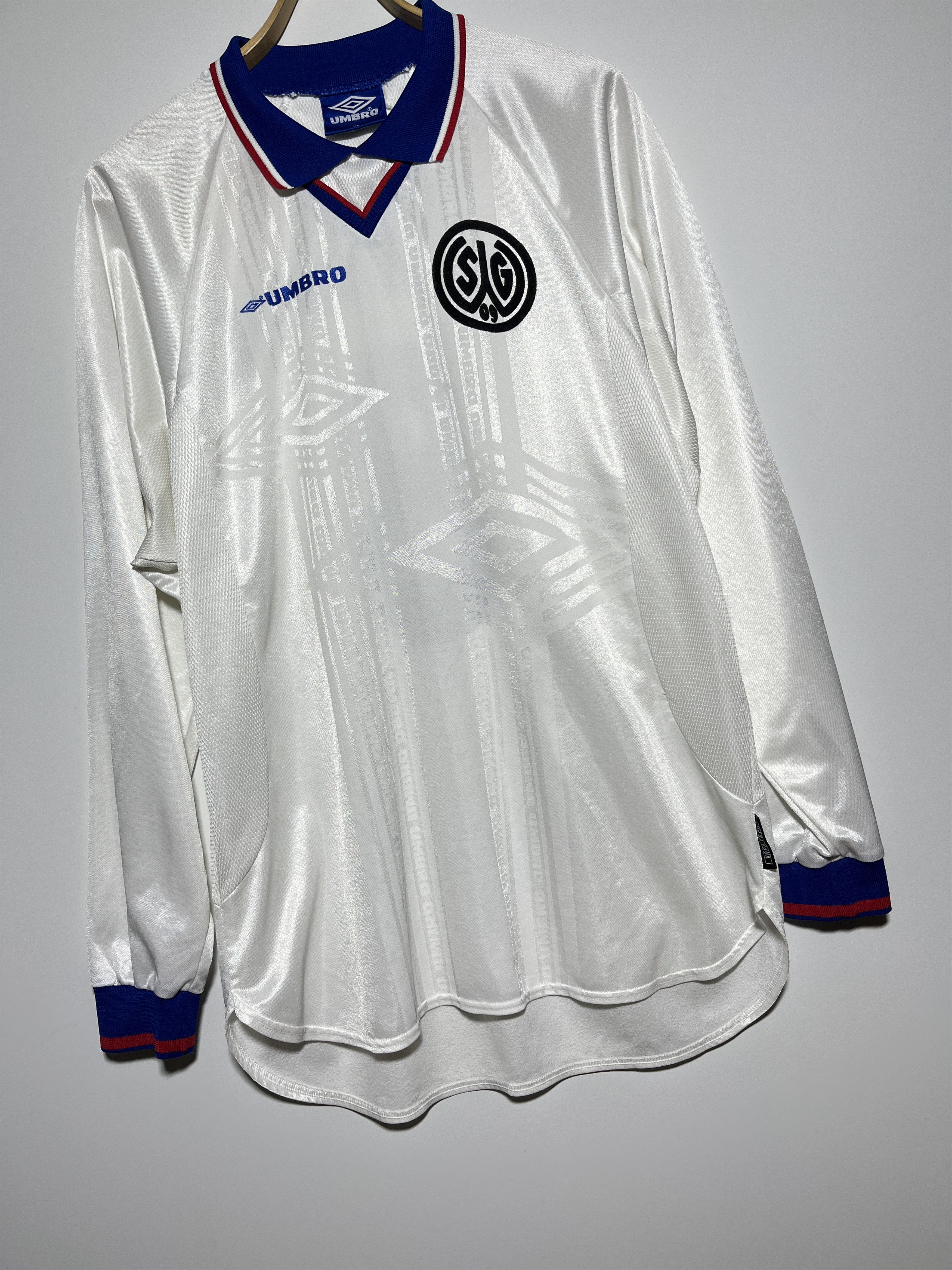 Umbro × Vintage SG Wattenscheid 09 1997-1998 #8 Long Sleeve Football Jersey Size US XL / EU 56 / 4 - 5 Thumbnail