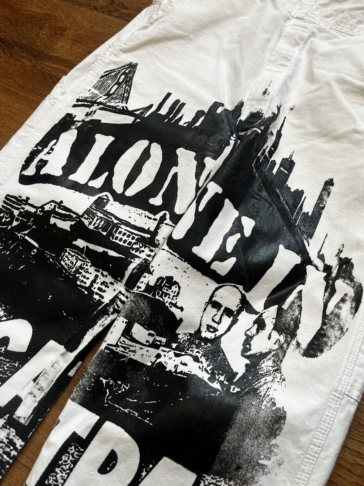 Other Reworked Dickies Overalls Alcatraz Print Size US 30 / EU 46 - 6 Thumbnail