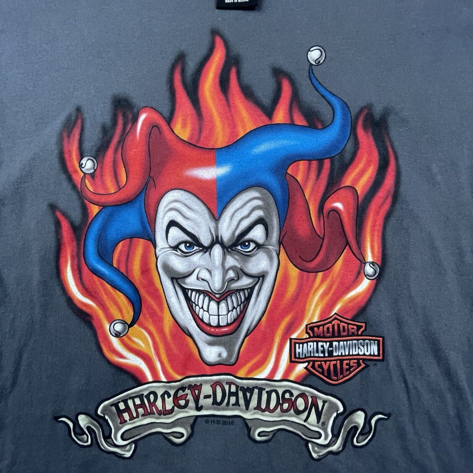 Harley Davidson Harley Davidson Shirt Large Flames Jester Tokyo Japan Rare Size US L / EU 52-54 / 3 - 3 Thumbnail