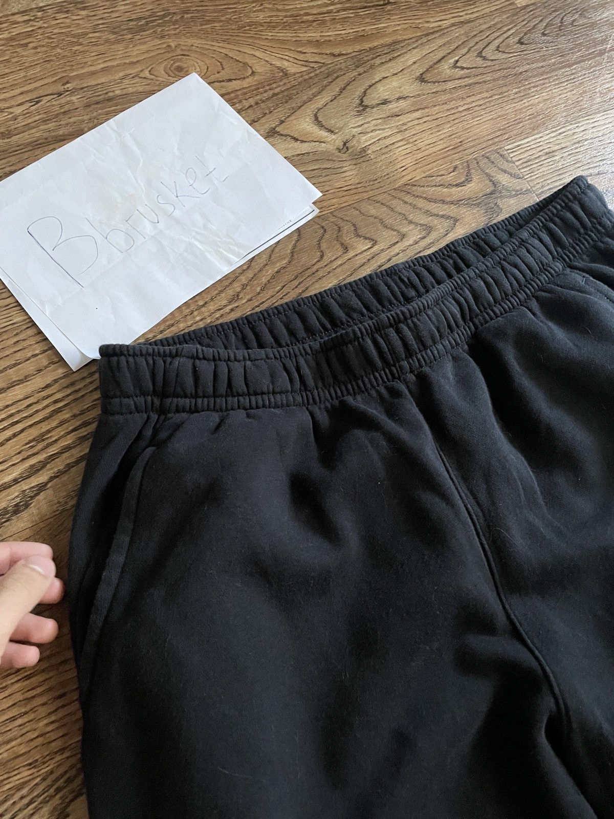 Nike Nike Big Swoosh Shorts Black large vintage sportswear Size US 33 - 13 Thumbnail