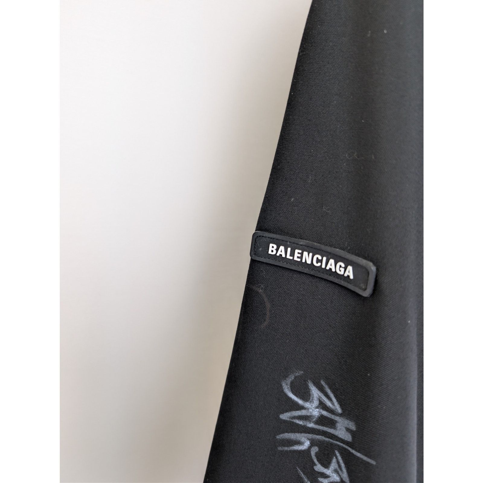 Balenciaga o1rshd1 Fluid Wool Barathea Skater Tailored Jacket in Black Size US M / EU 48-50 / 2 - 12 Thumbnail