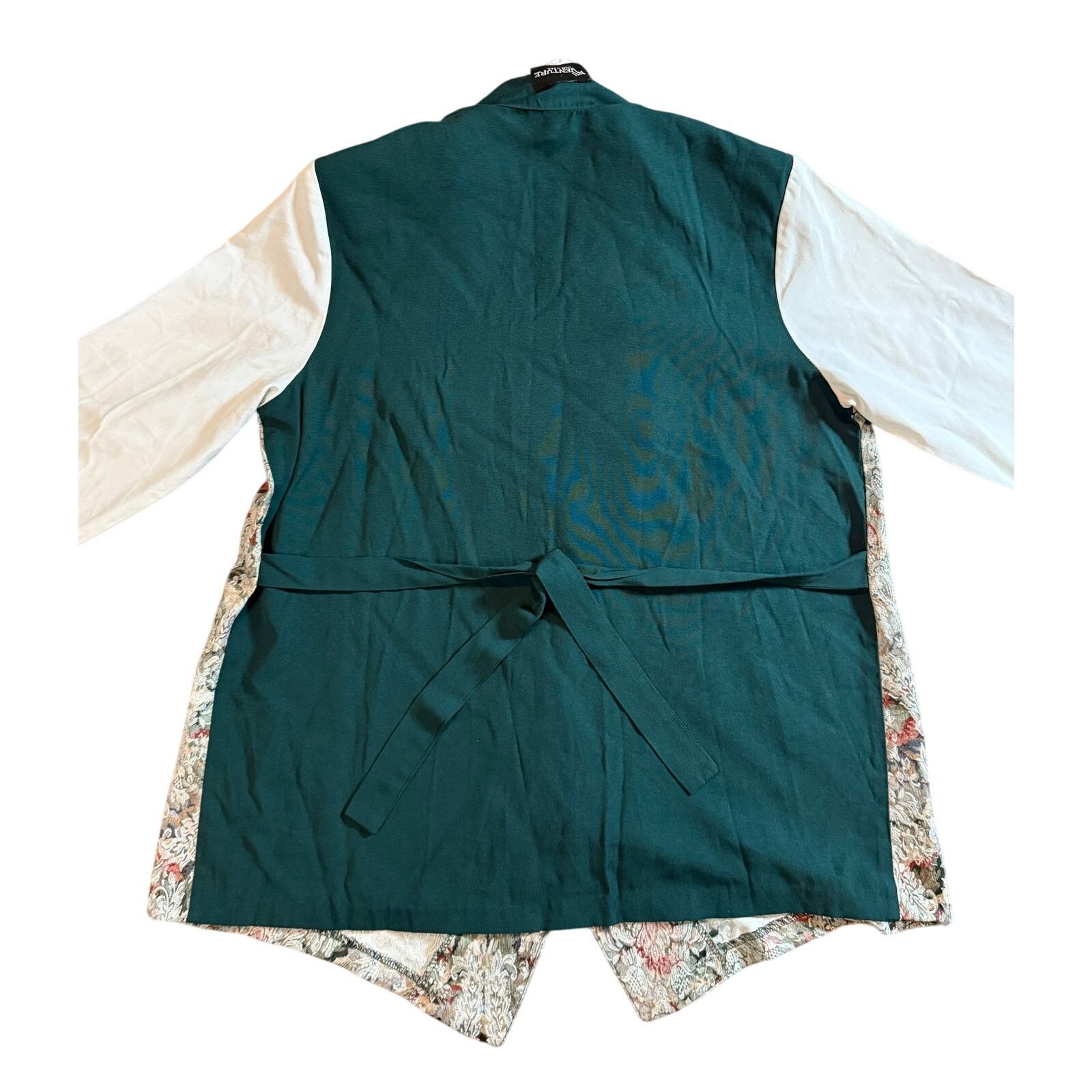 Vintage RARE Vintage 90's Nu Venture Floral Vest and Blouse Size M / US 6-8 / IT 42-44 - 5 Thumbnail