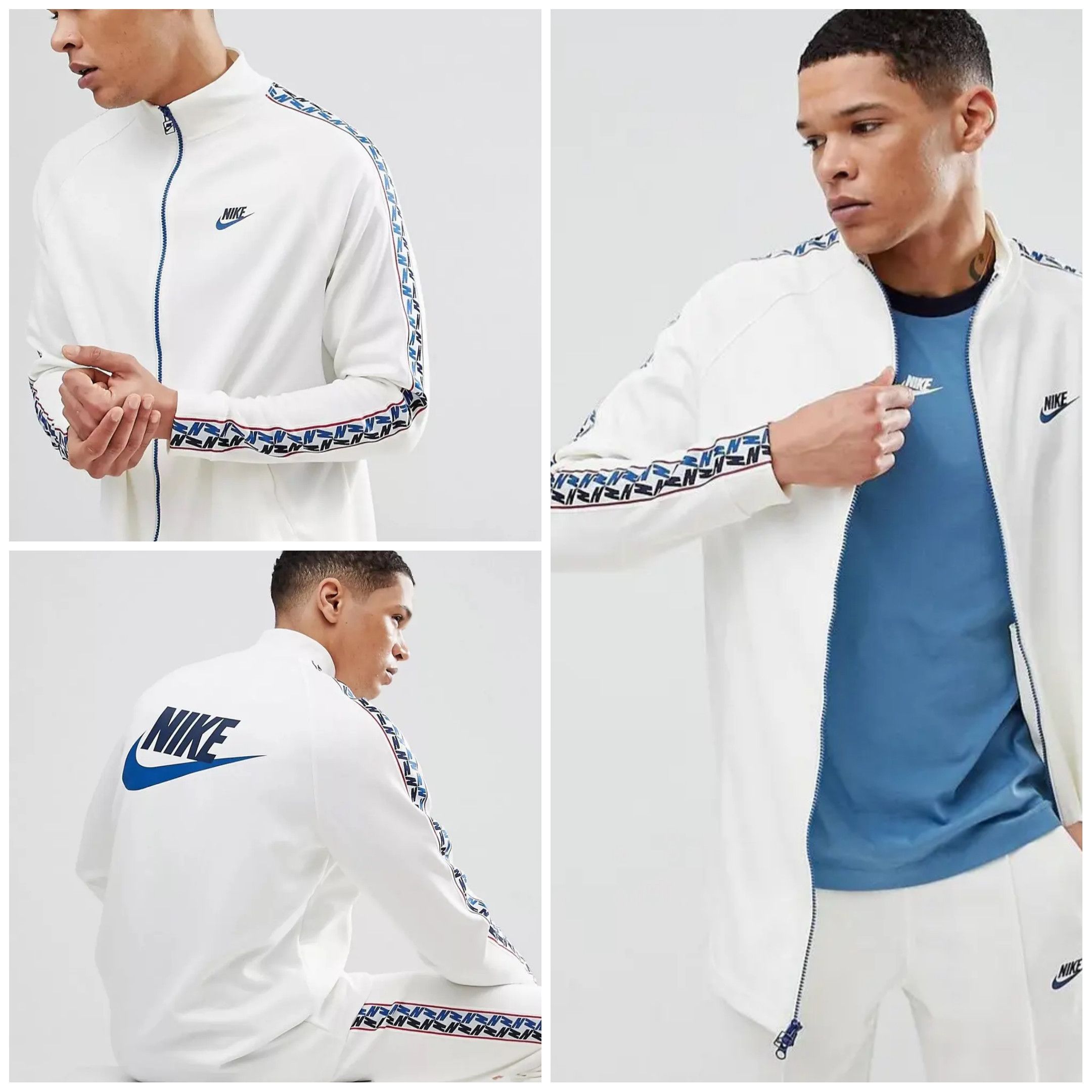 Nike Nike Taped Poly Track Jacket AJ2681-133 Size US L / EU 52-54 / 3 - 2 Thumbnail