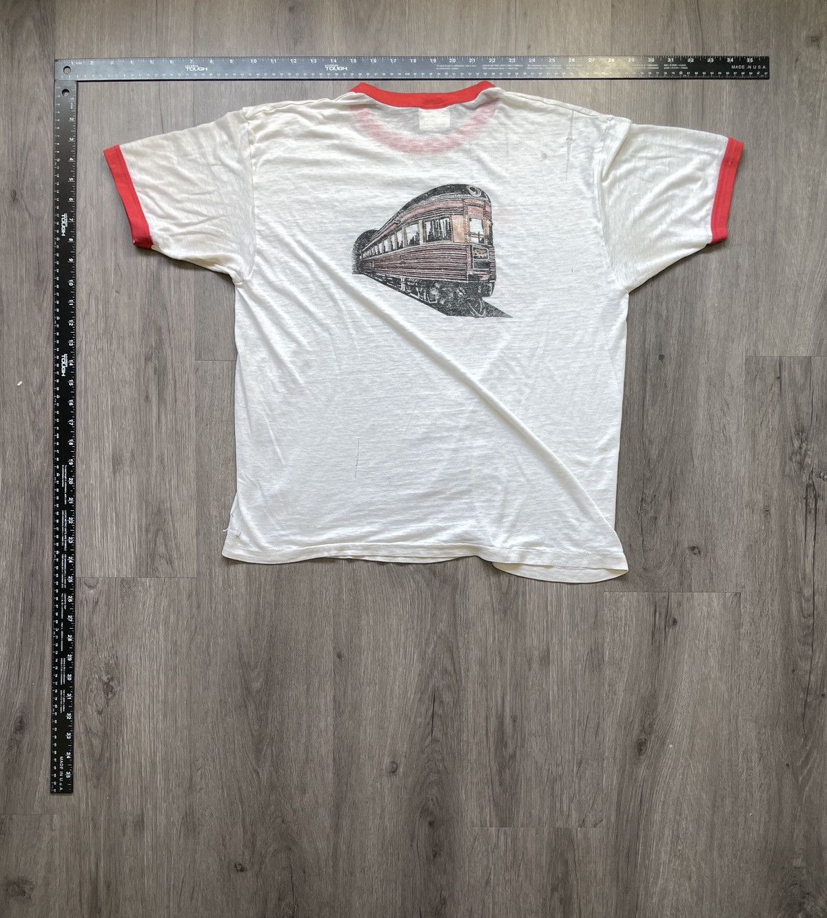 Hanes Vintage 89’ Hanes “Daylight Train 4449” T-Shirt (Sz. L) Size US L / EU 52-54 / 3 - 7 Thumbnail