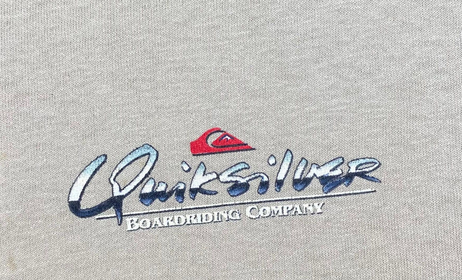 Vintage Vintage 90s Quicksilver Boardriding Company Tshirt Size US L / EU 52-54 / 3 - 5 Thumbnail