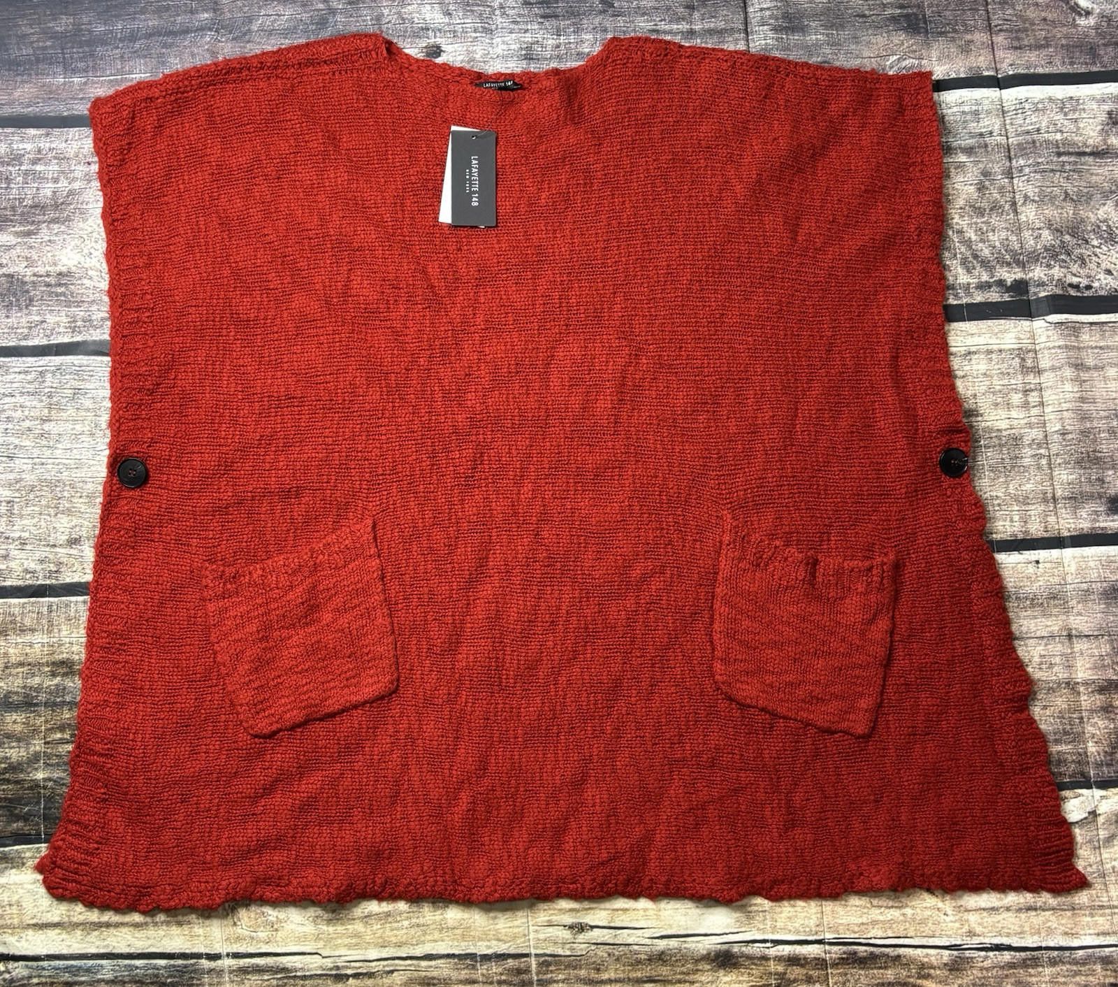 Lafayette 148 Lafayette 148 Poncho Women One Size Cape Wrap 100% Wool $538 Size ONE SIZE - 1 Thumbnail