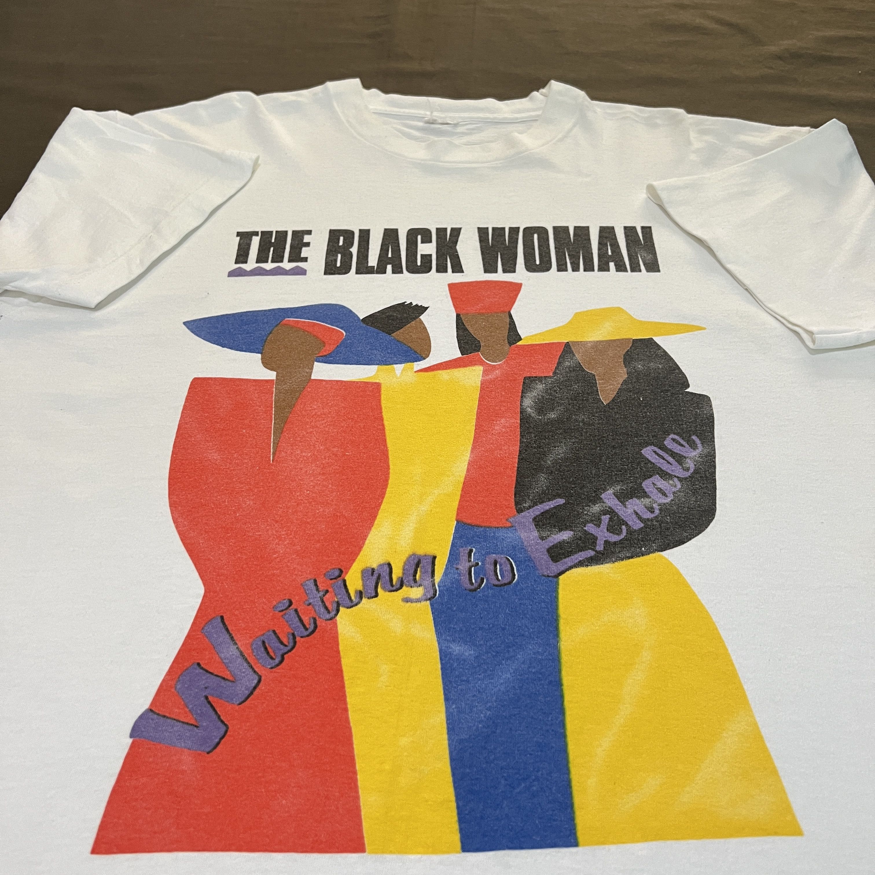 image of Movie x Rap Tees Vintage Black Woman Waiting To Exhale Tee XL Whitney Houston in White, Men's