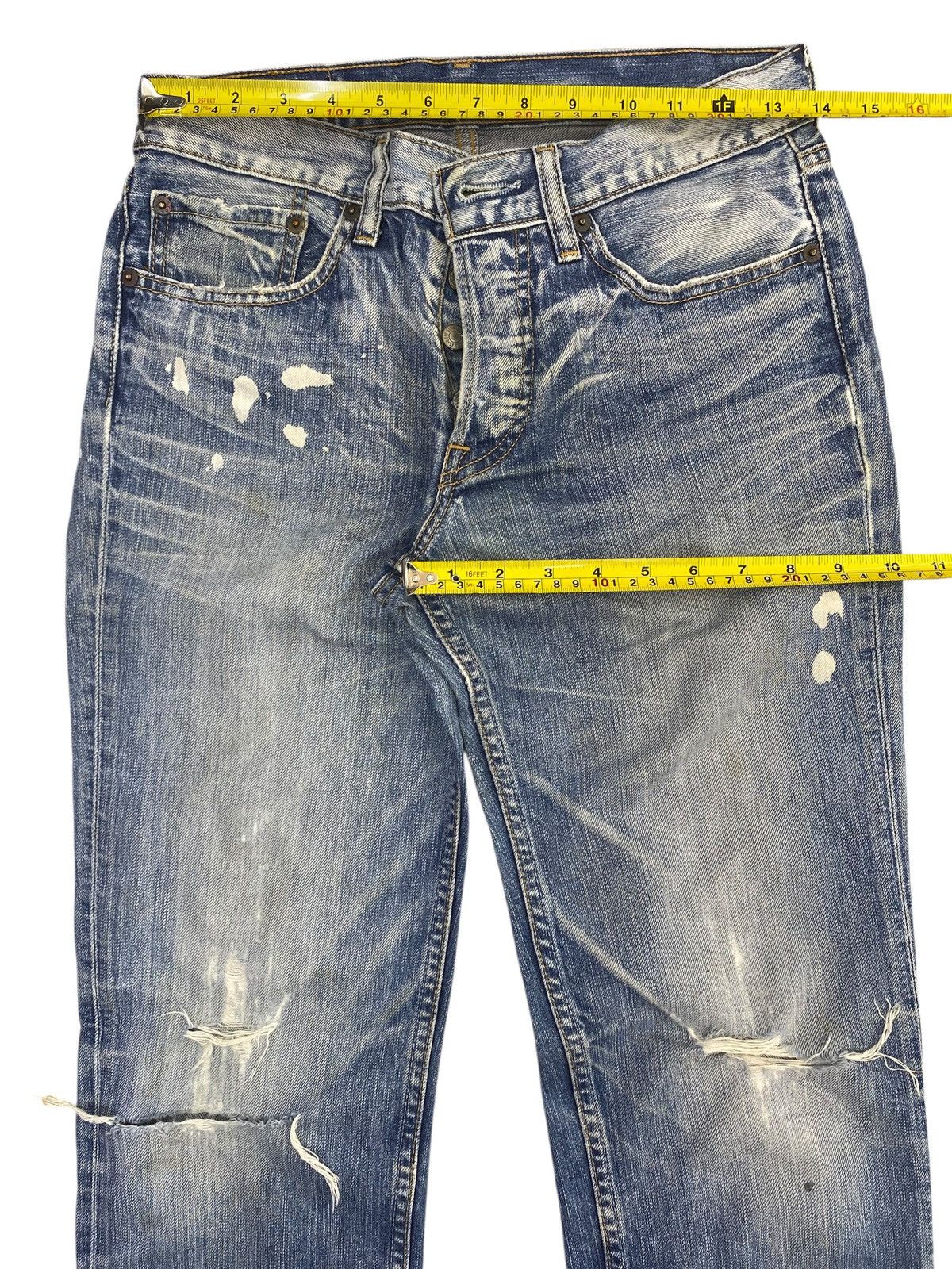 Levi's Vintage Levi’s 501 Faded Wash Style Ripped Jeans Size US 28 / EU 44 - 5 Thumbnail