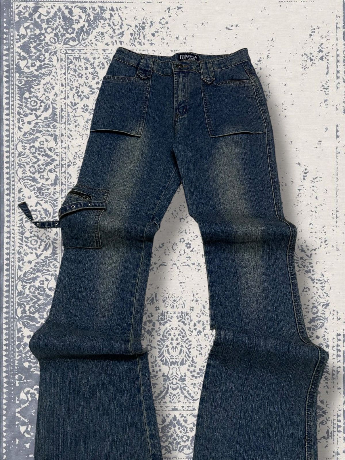 Designer × Japanese Brand × Vintage Vintage 1990s Japan Designer Haphazard Bondage Punk Denim Size US 26 / EU 42 - 4 Thumbnail